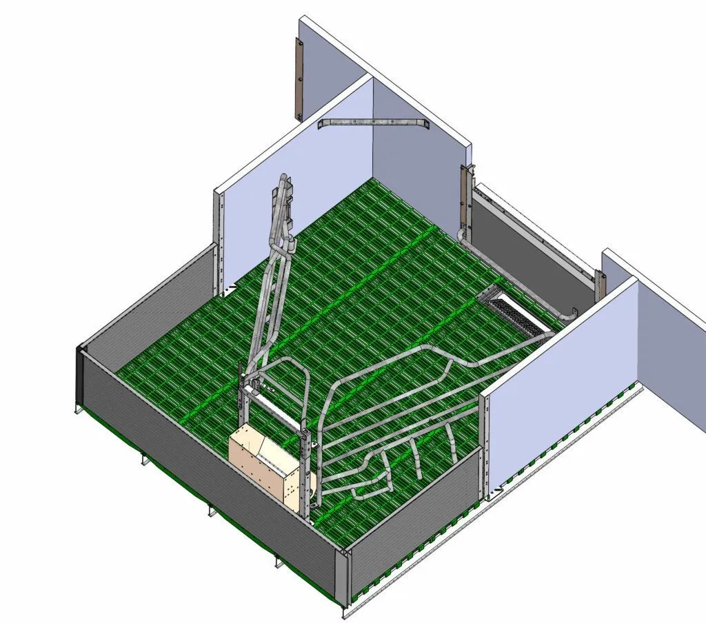 Image 3D de la case PROTEK ouverte