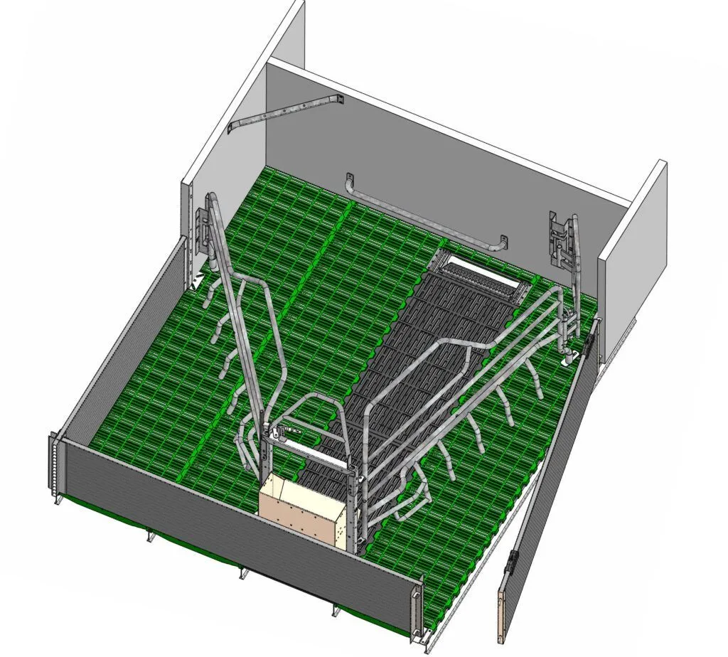 Image 3D de la case PROTEK + ouverte