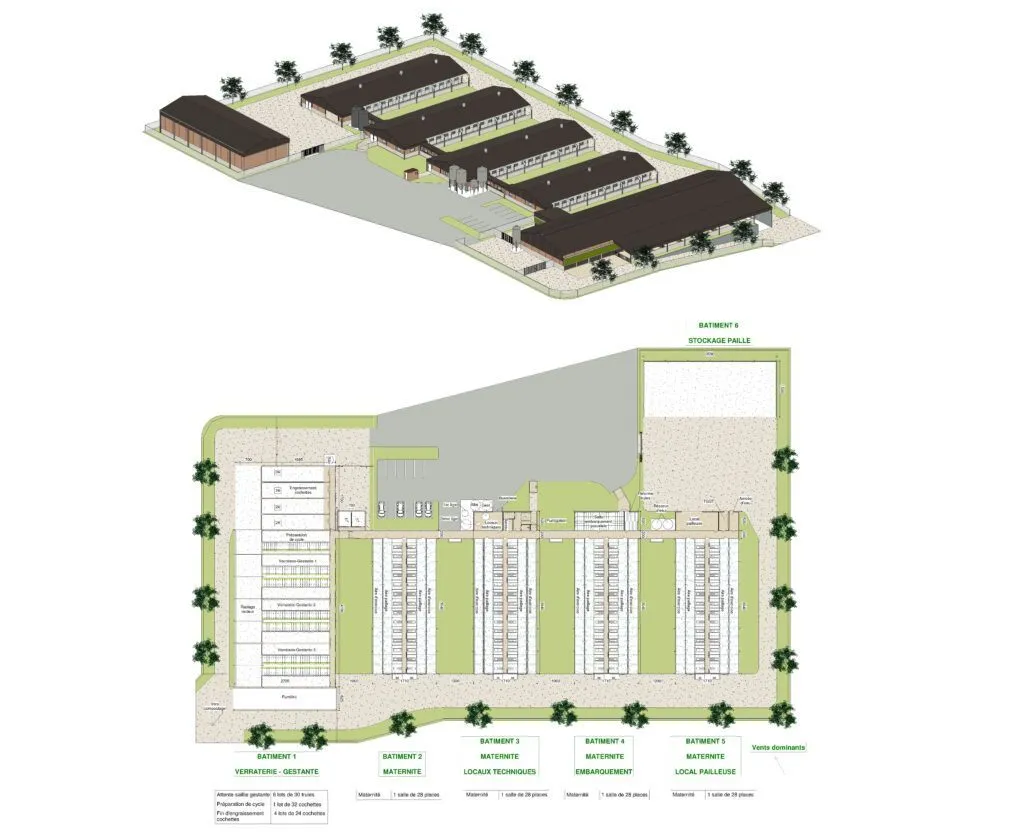 Image et plan 3D du concept BIOTEK